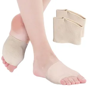2 Pairs Metatarsal Pads for Women Ball of Foot Cushion,Gel Sleeves Cushions Pad,Fabric Soft Socks for Supports Feet Pain Relief S