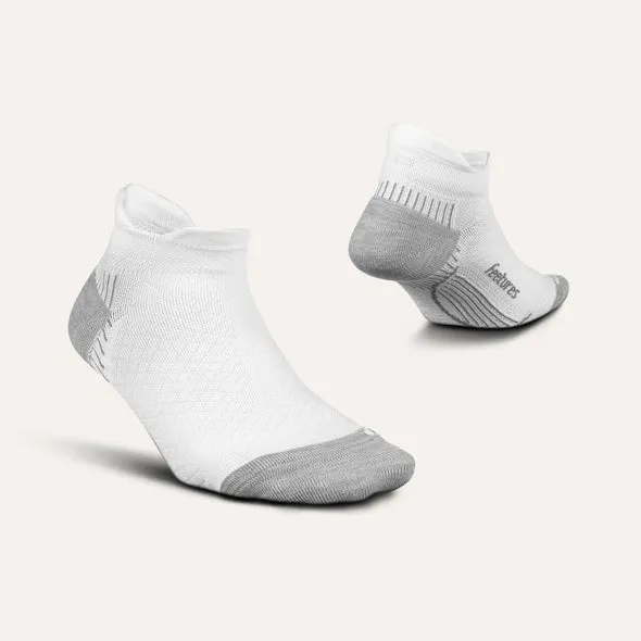 Feetures Plantar Fasciitis Relief Ultra Light Cushion No Show Tab (White)