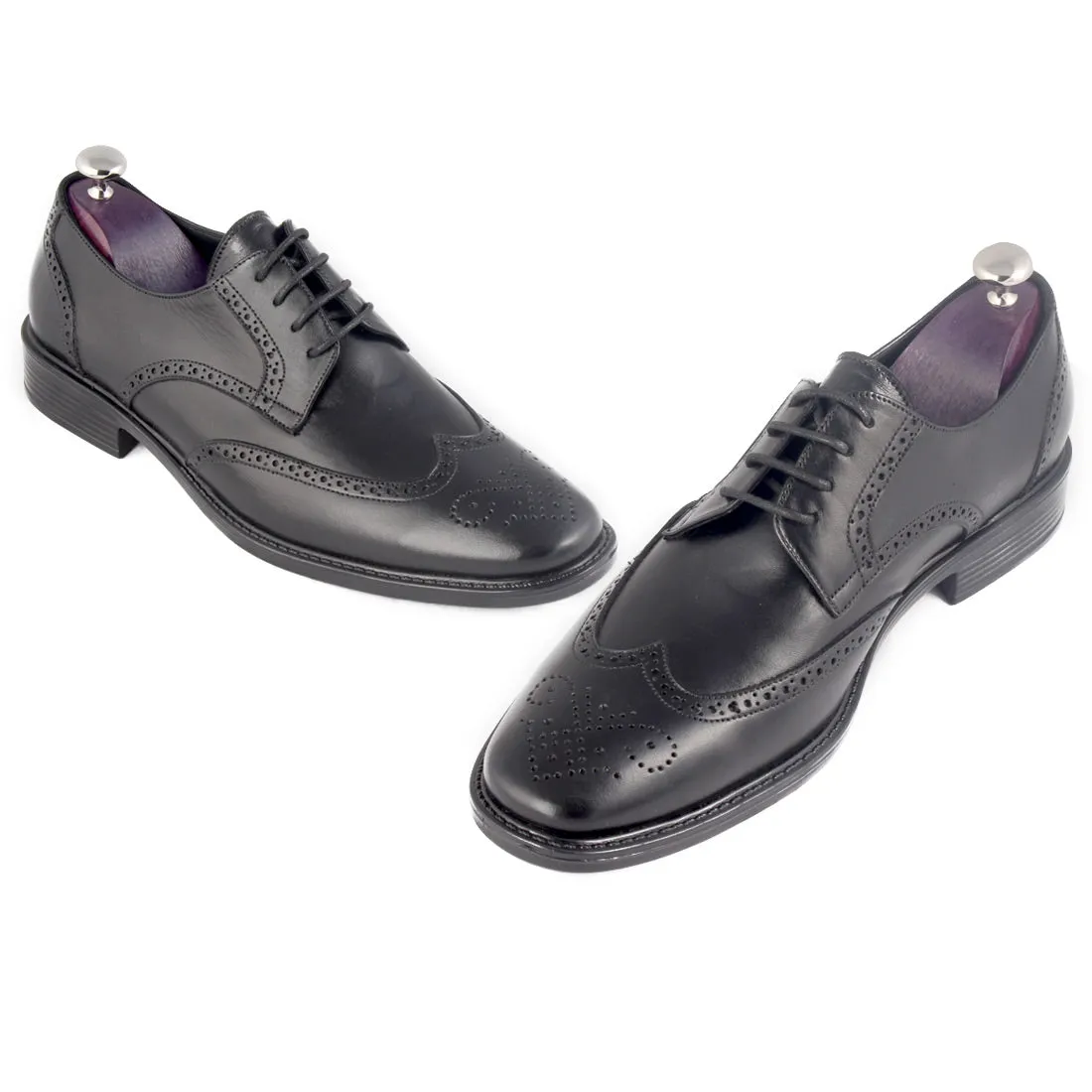 Formal shoes / 100% genuine leather -black -8178