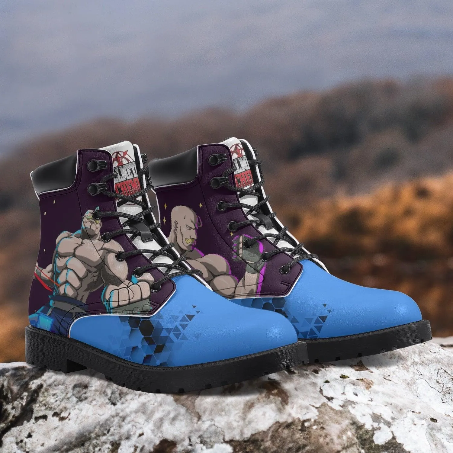 Fullmetal Alchemist Alex Armstrong All Season Boots Anime Shoes