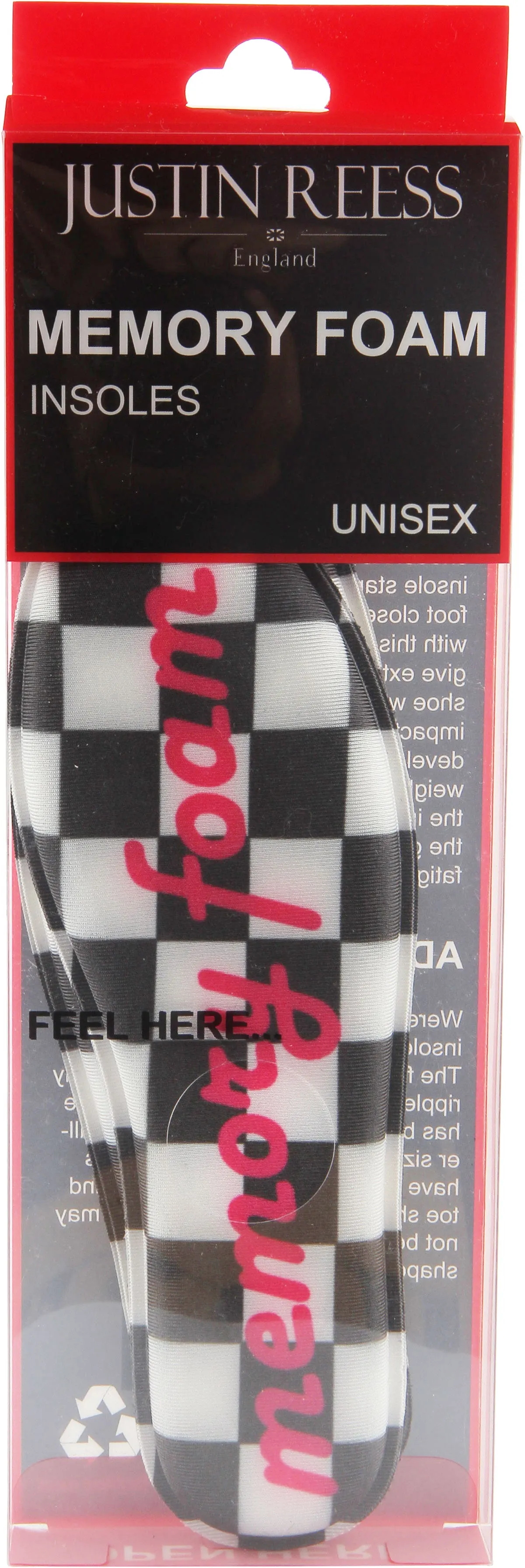 Justinreess England Memory Foam Comfort Innersole