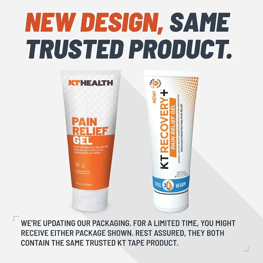 KT Health Pain Relief Gel - 3.4 oz Tube