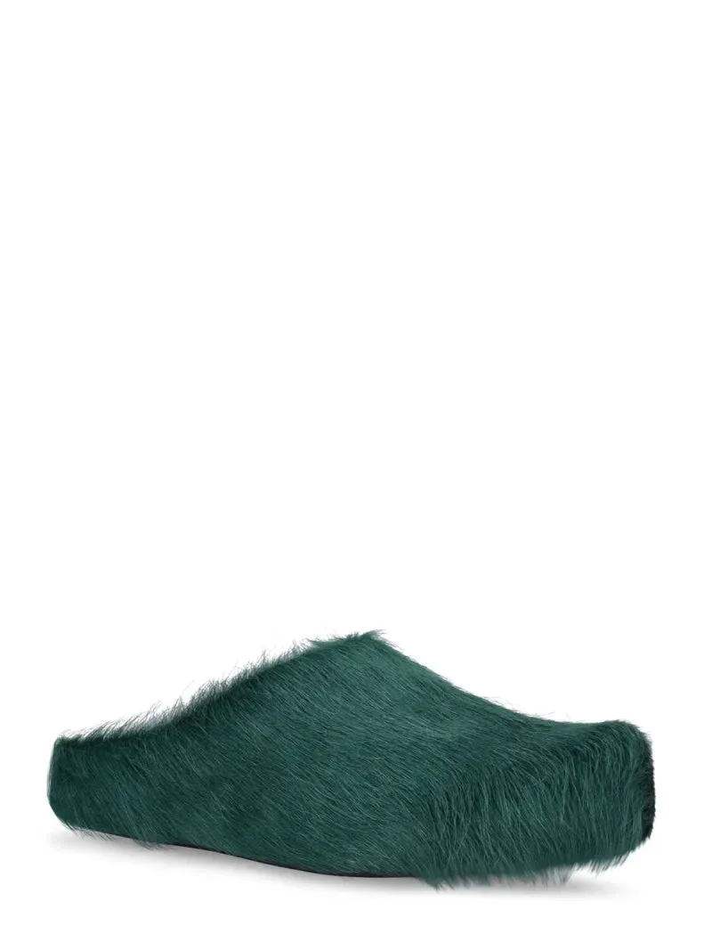 Marni Fussbett ponyskin mules