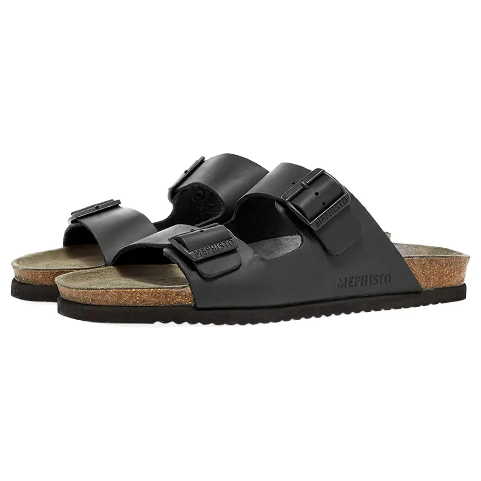 Nerio Full Grain Leather Men's Slide Sandals