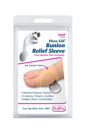 PEDIFIX VISCO-GEL BUNION RELIEF SLEEVE SMALL
