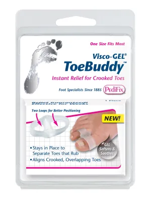PEDIFIX VISCO GEL TOE BUDDY SPACER / STRAIGHTENER