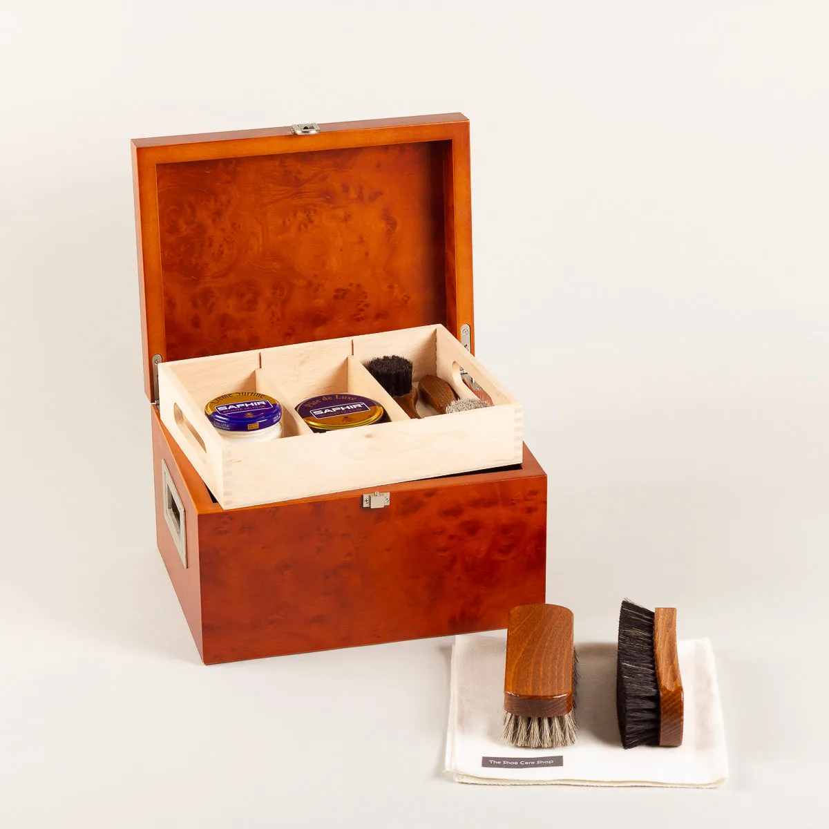 Shoe care valet Saphir - burlwood