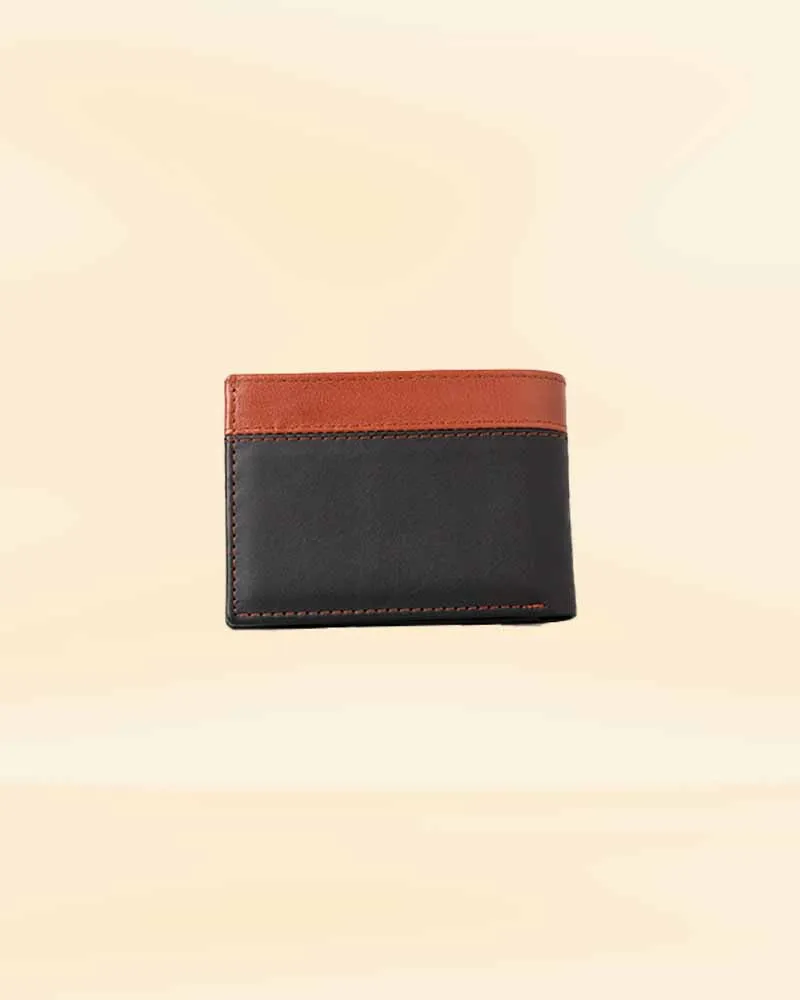 Stylish Black-Tan Leather Wallet