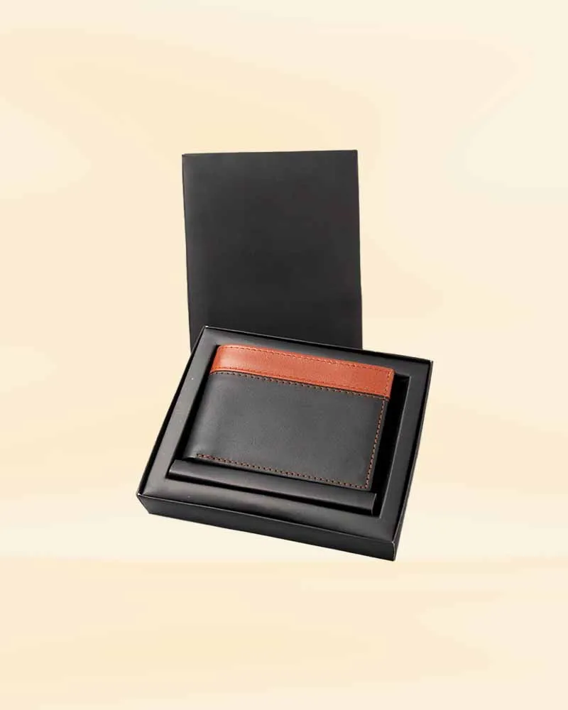 Stylish Black-Tan Leather Wallet