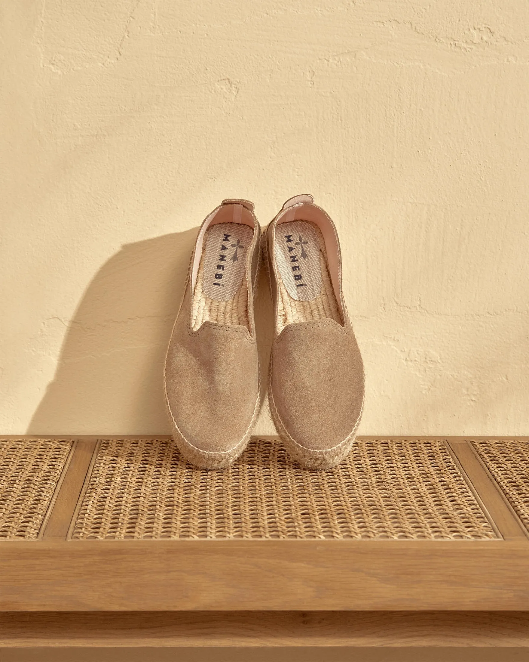 Suede Double Sole Espadrilles - W19D0 - Hamptons Vintage Taupe