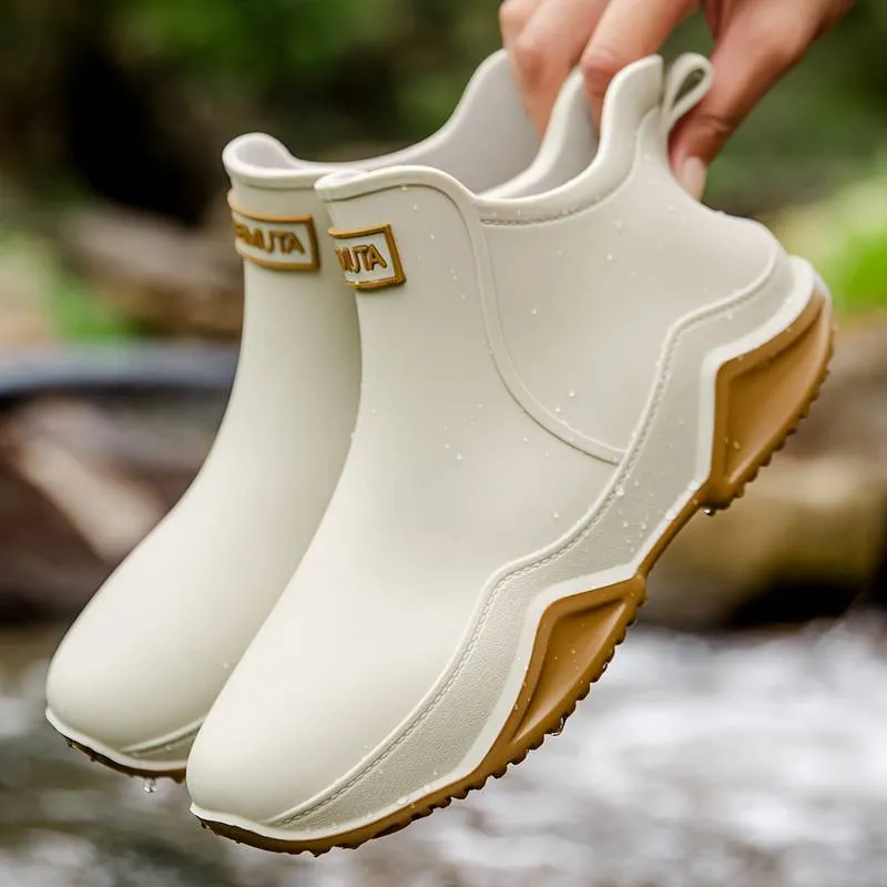 Thea - Stylish Waterproof Rubber Boots for Outdoor Adventures