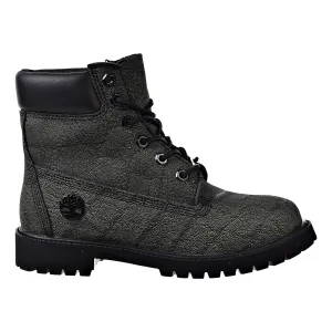 Timberland 6 Inch Premium Juniors Boots Gray Earth Helcore Leather