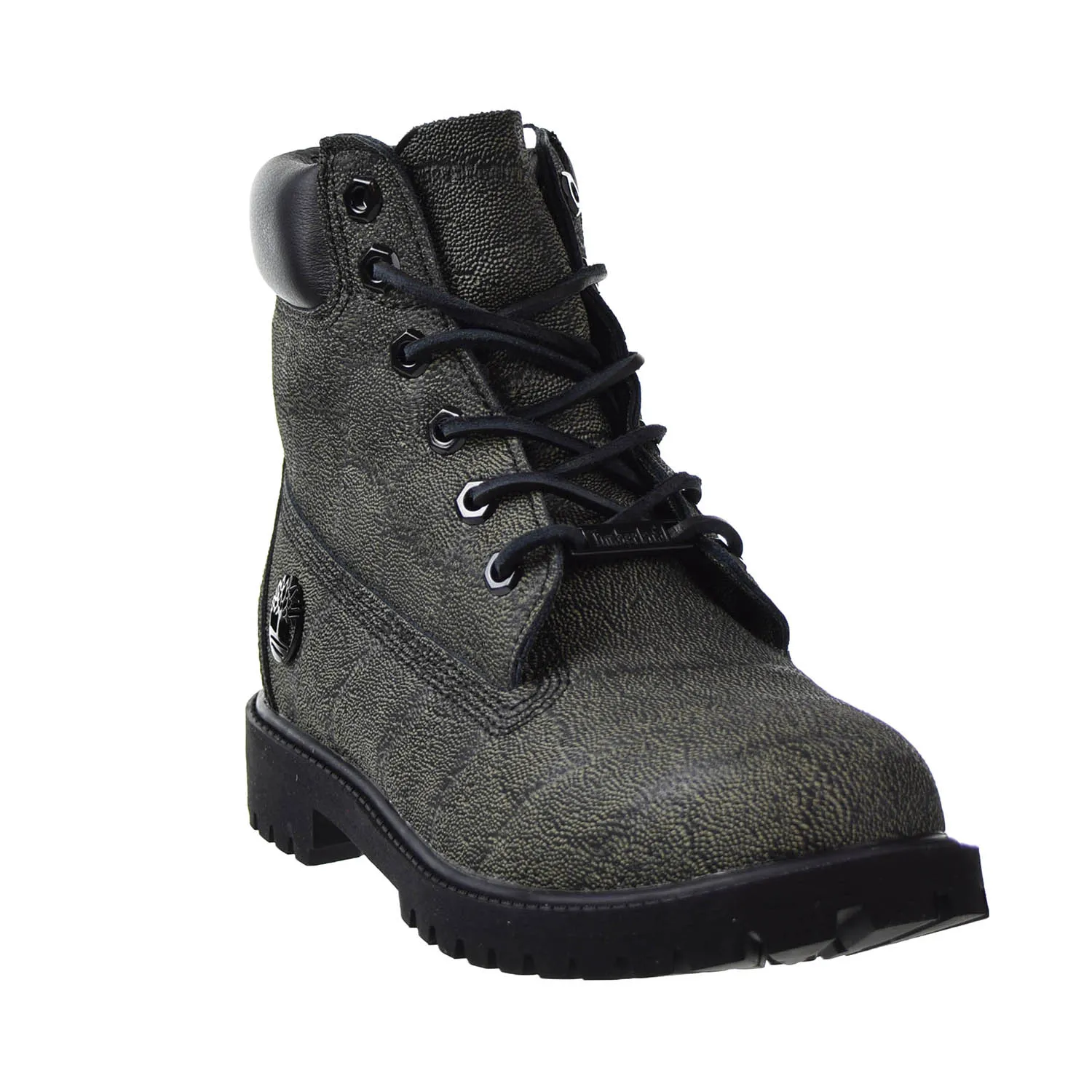 Timberland 6 Inch Premium Juniors Boots Gray Earth Helcore Leather
