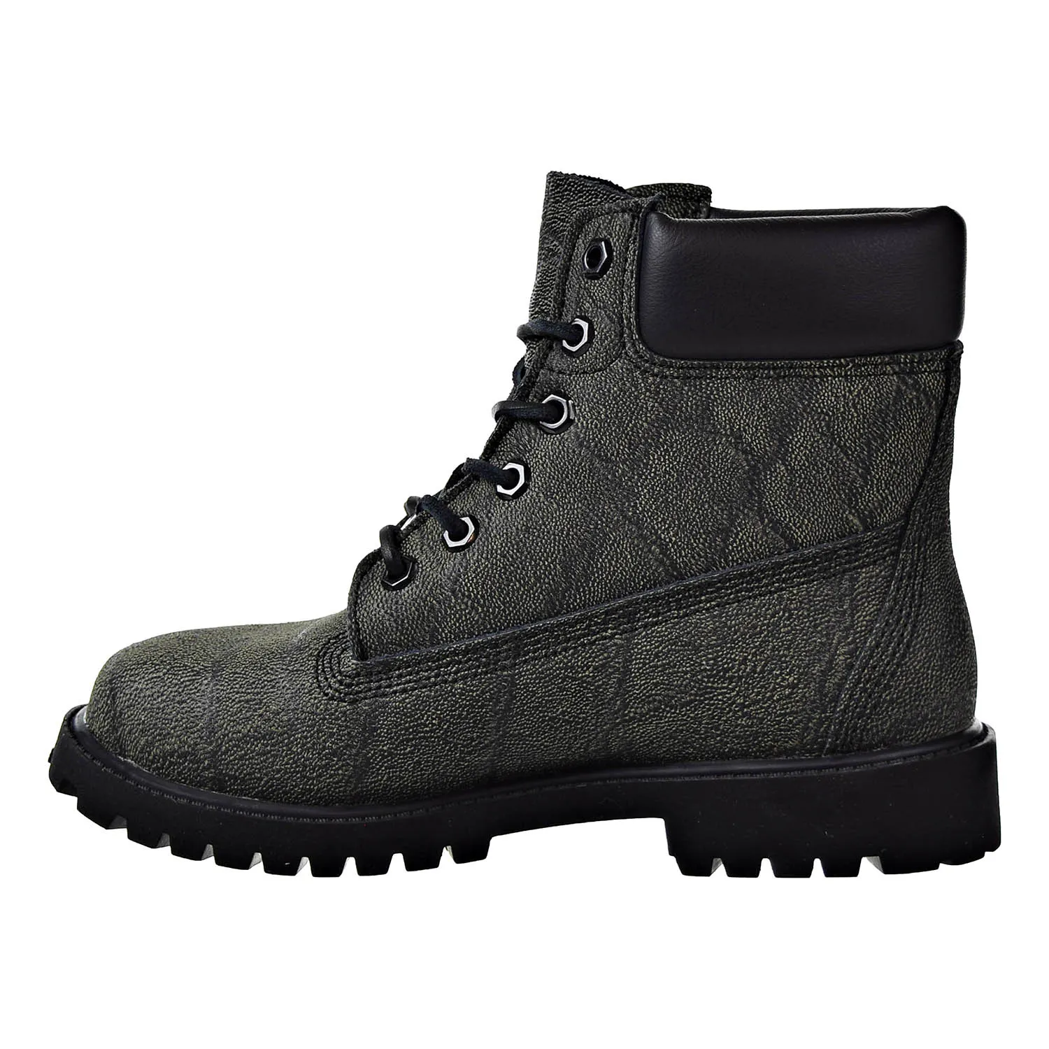 Timberland 6 Inch Premium Juniors Boots Gray Earth Helcore Leather